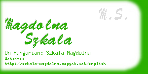 magdolna szkala business card